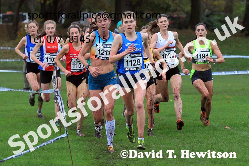Senior Women and Under-23 Women, 2022 British Athletics Cross Challenge, Sefton Park, Liverpool.  Photo: David T. Hewitson/Sports for All Pics